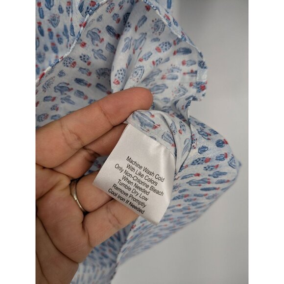 Pronto Uomo Button Up Shirt Men Size XL Allover Cactus Print Casual Preppy Boho - Picture 8 of 8